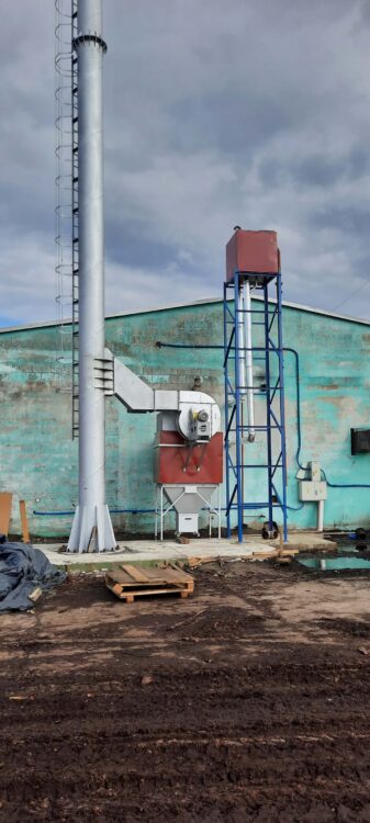 Infrastruktura magazynowa dla zakładów z powiązanych gałęzi przemysłu, które wykorzystują odpady produkcyjne do celów grzewczych.